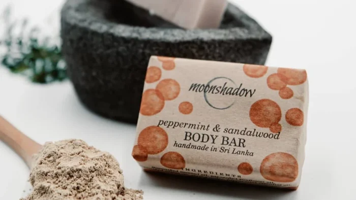 Peppermint & Sandalwood Body Bar - Image 4